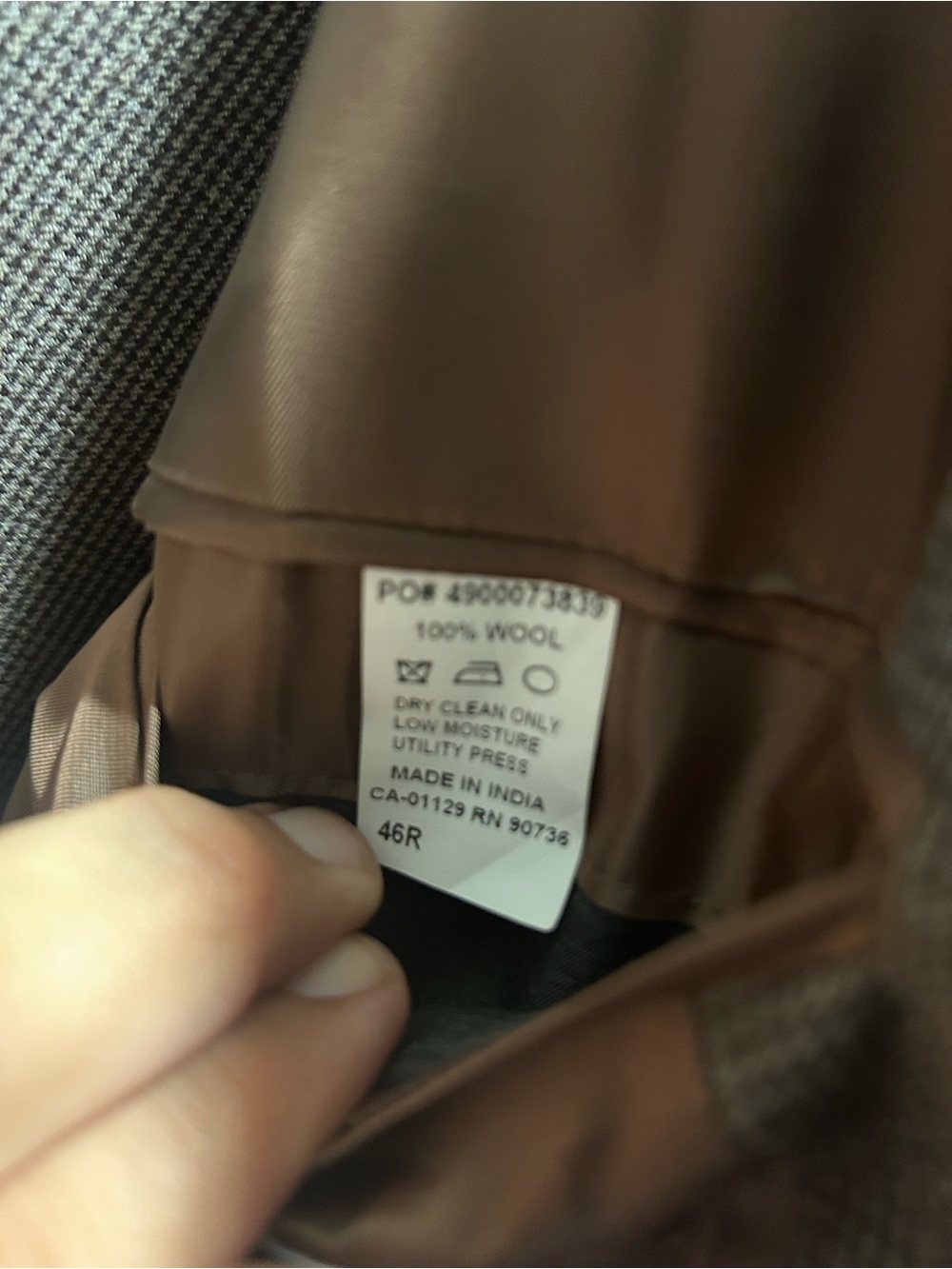 Full brown suit - Picture 3 of 5